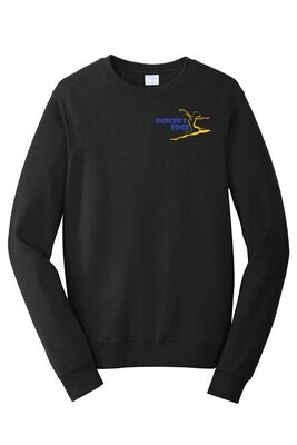 Fleece Crewneck Sweatshirt(Available in Youth Sizes!)-Black