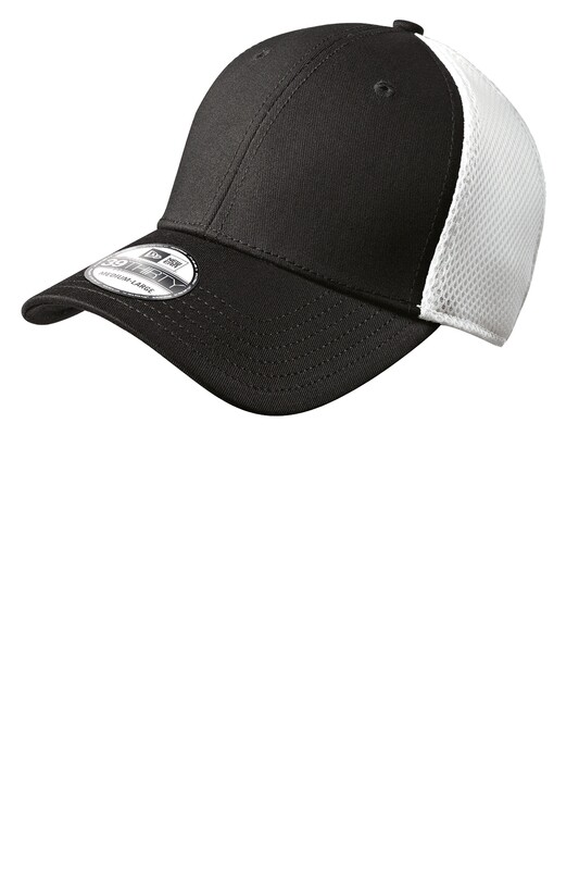 New Era Stretch Mesh Cap - Black/White