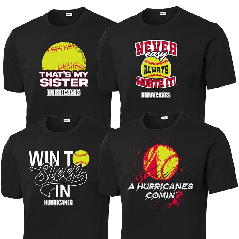 Slogan Short Sleeve Performance Ts - Black (Youth Sizes Available)