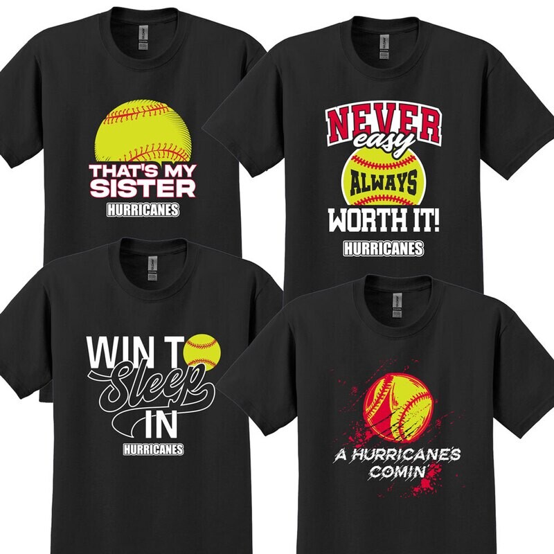 Slogan Short Sleeve Cotton Ts - Black (Youth Sizes Available)