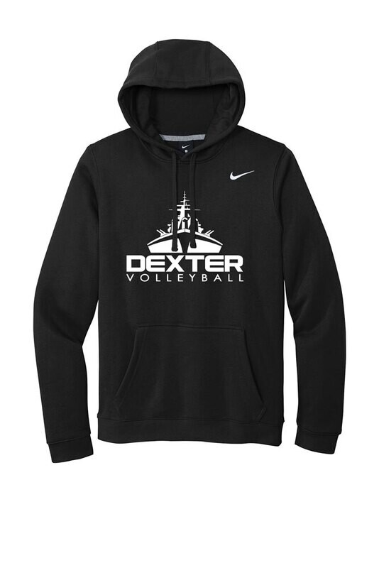 Nike Cotton Fleece Hooded Sweatshirt - Black or Maroon