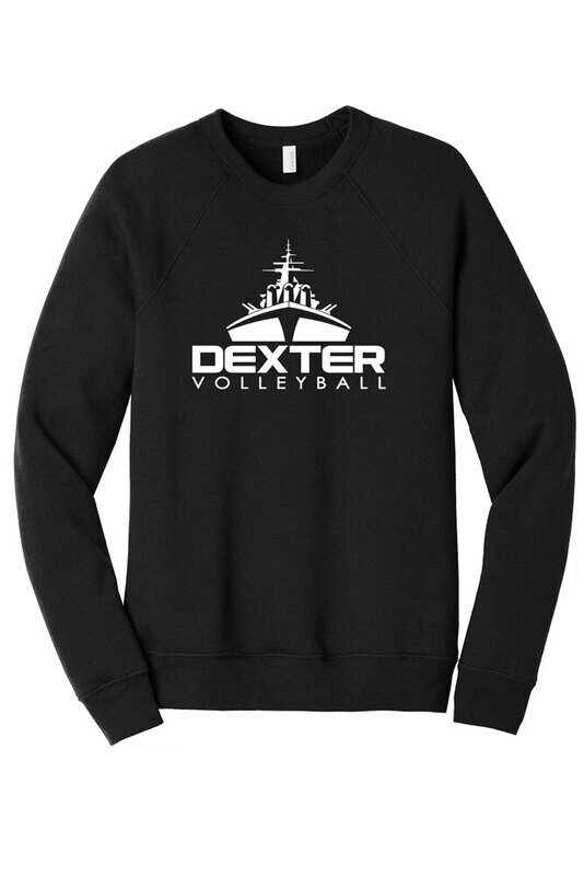 Unisex Sponge Fleece Crewneck Sweatshirt - Black