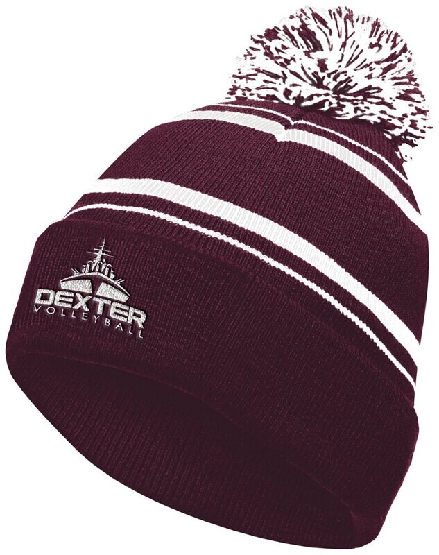 Homecoming Pom Beanie- Maroon or Black