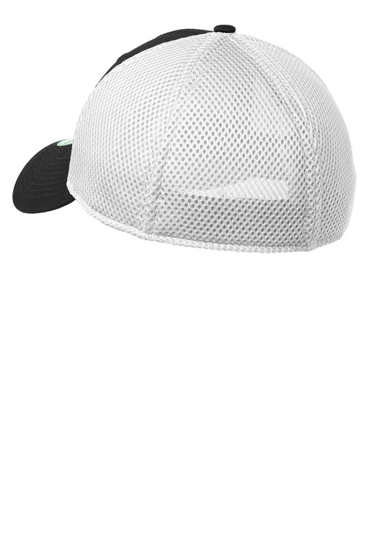 New Era Youth Stretch Mesh Cap- Black/White