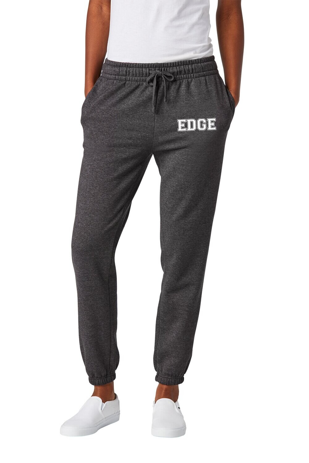 EDGE Women’s Fleece Sweatpant-Dk Heather Grey
