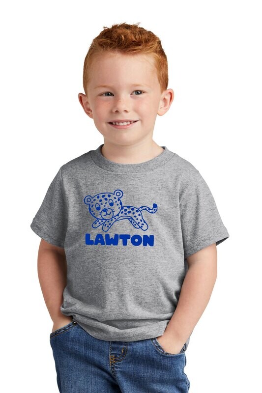 Toddler Cotton Tee-Royal or Heather Grey