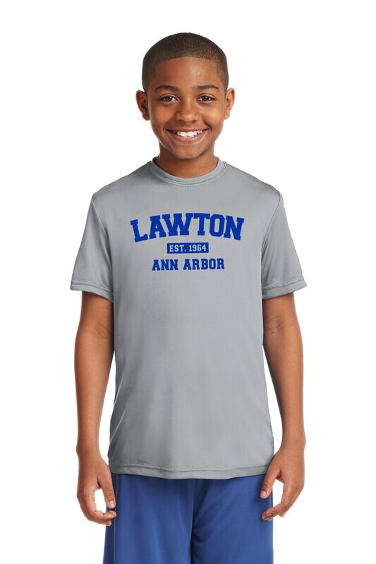 Youth Performance Tee-Royal or Light Grey
