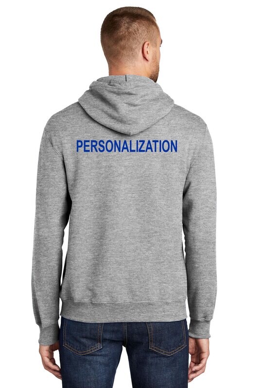 Unisex Fleece Pullover Hooded Sweatshirt-Royal or Heather Grey
