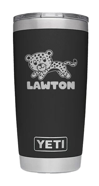 YETI Black Stainless Steel Tumbler - 20 or 30 oz