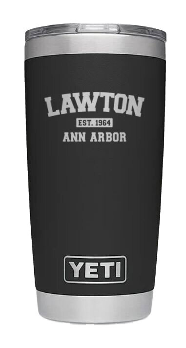 YETI Black Stainless Steel Tumbler - 20 or 30 oz