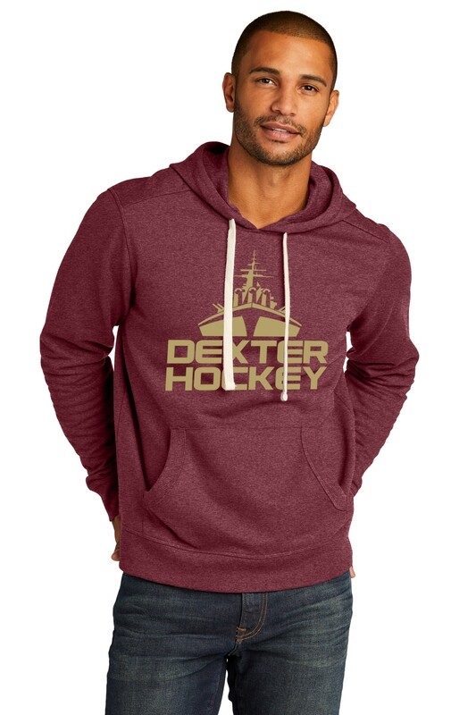 Men's Fleece Hoodie-Maroon, Black, Light Grey Heather, White