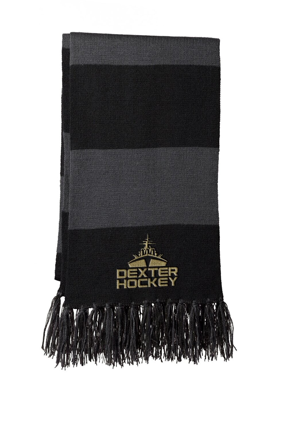 Spectator Scarf-Black/Grey or Maroon/White