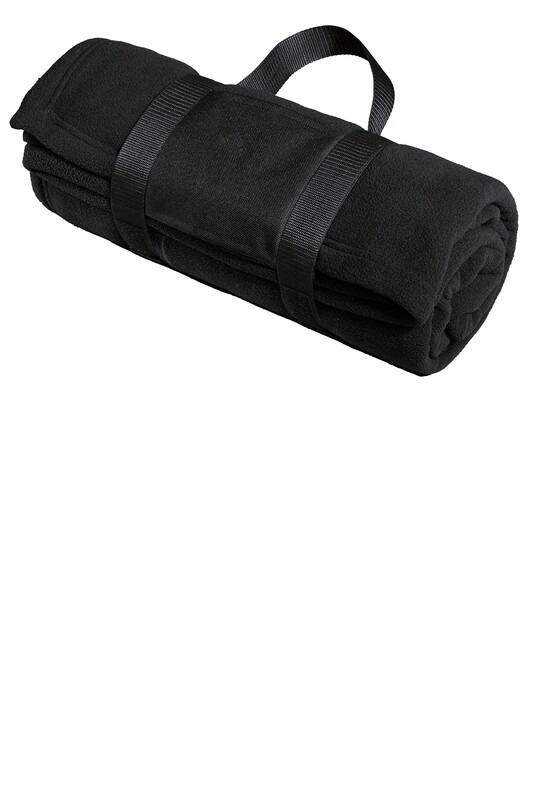 NEW-Polar Fleece Blanket-Black