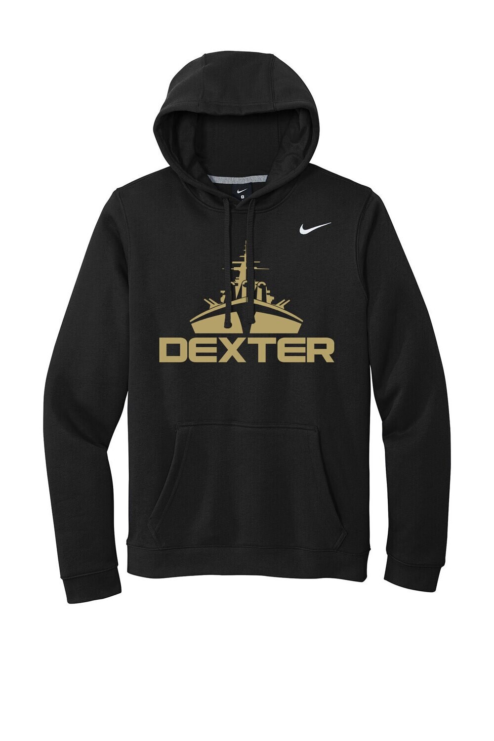 Nike Cotton Fleece Hooded Sweatshirt - Black or Maroon
