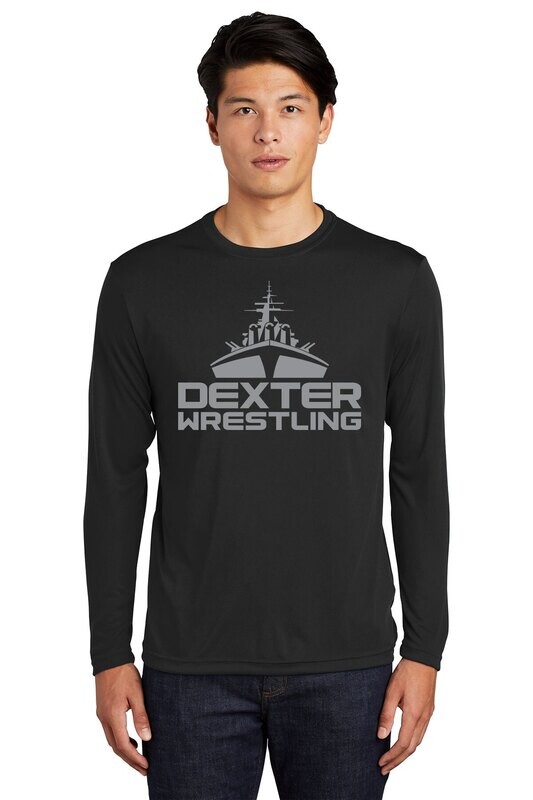 *WRESTLERS* Sport-Tek Long Sleeve Performance Tee (Youth Available)- Black