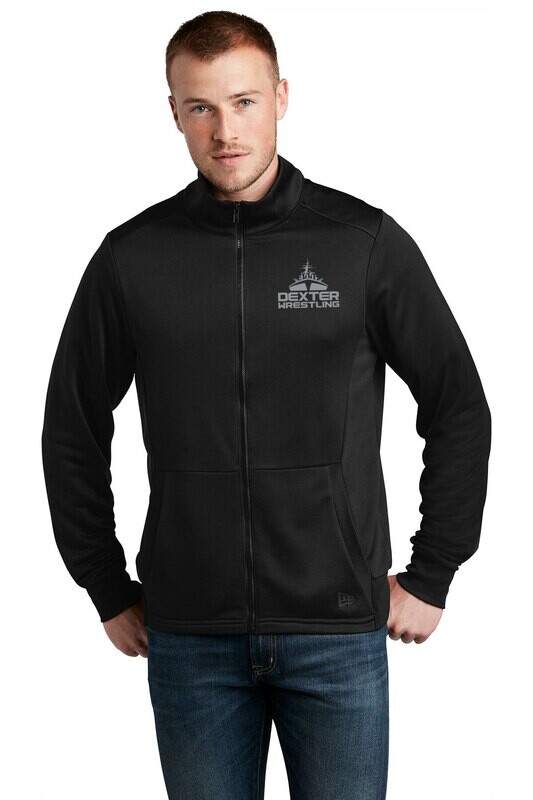 *WRESTLERS* New Era Performance Terry Full-Zip- Black