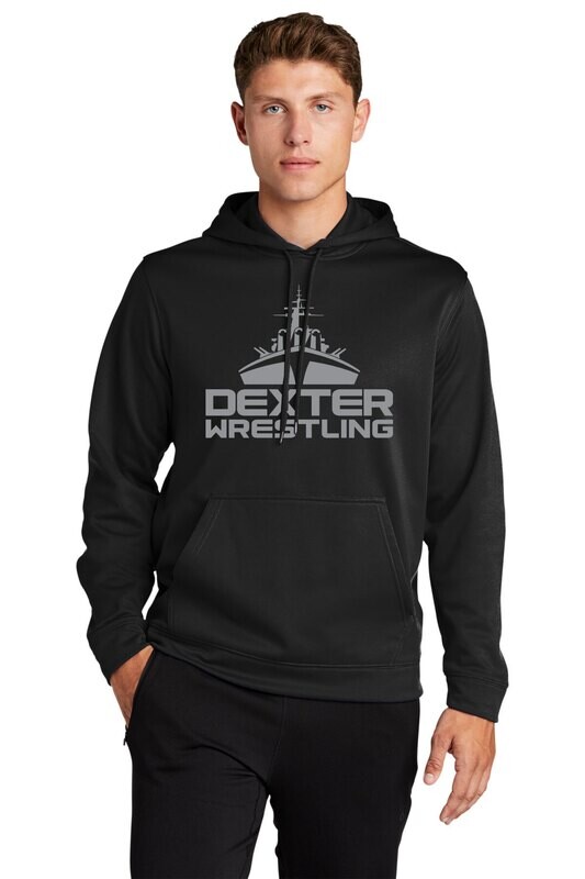 Sport-Tek Fleece Hooded Pullover (Youth Available)- Black