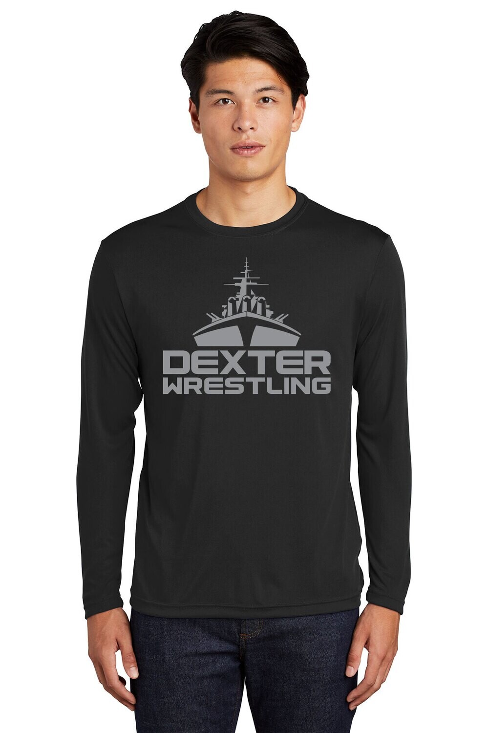 Sport-Tek Long Sleeve Performance Tee (Youth Available)- Black