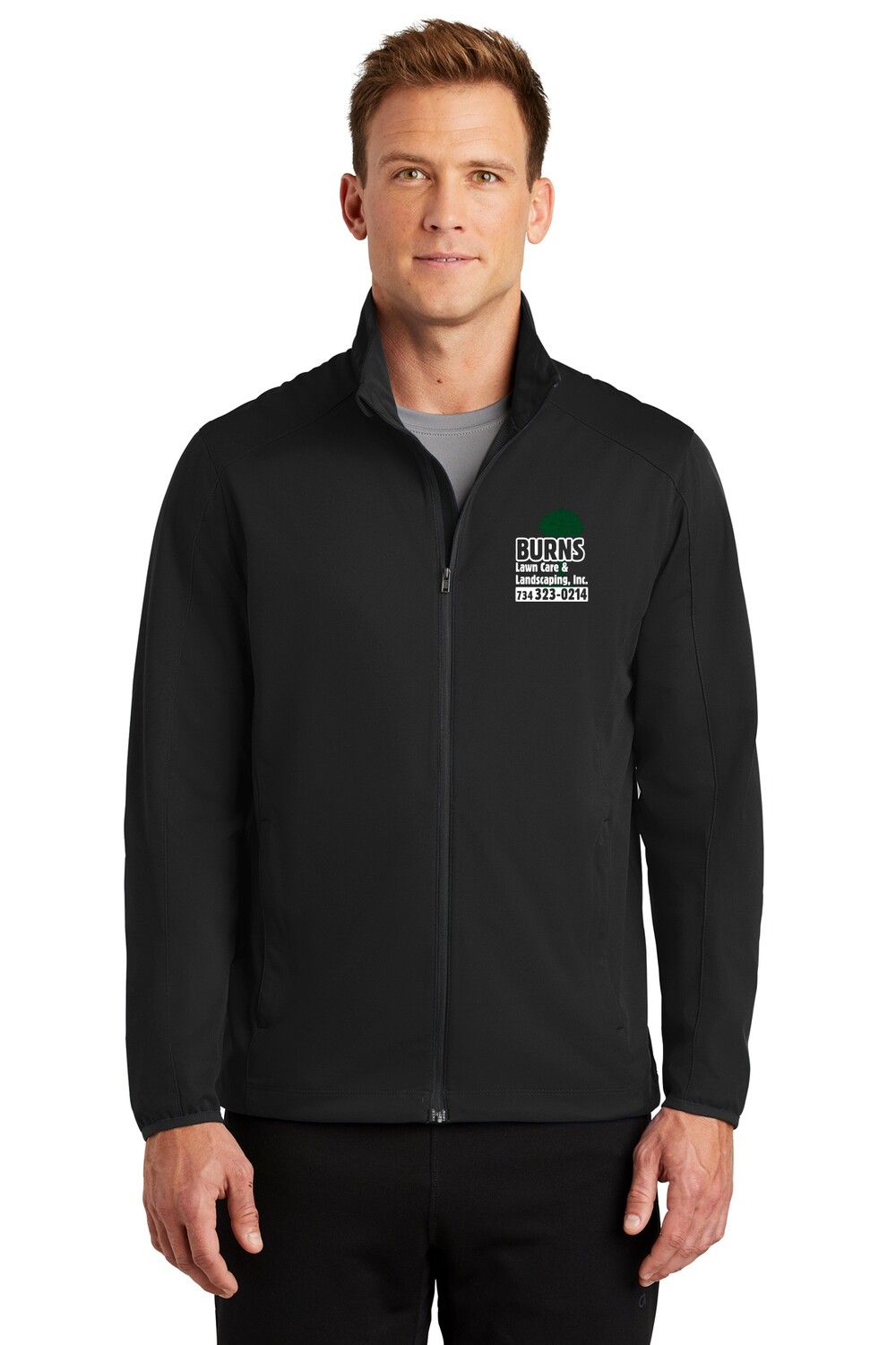 Soft Shell Jacket (Embroidered)-Black Soft Shell Jacket (Embroidered)-Black