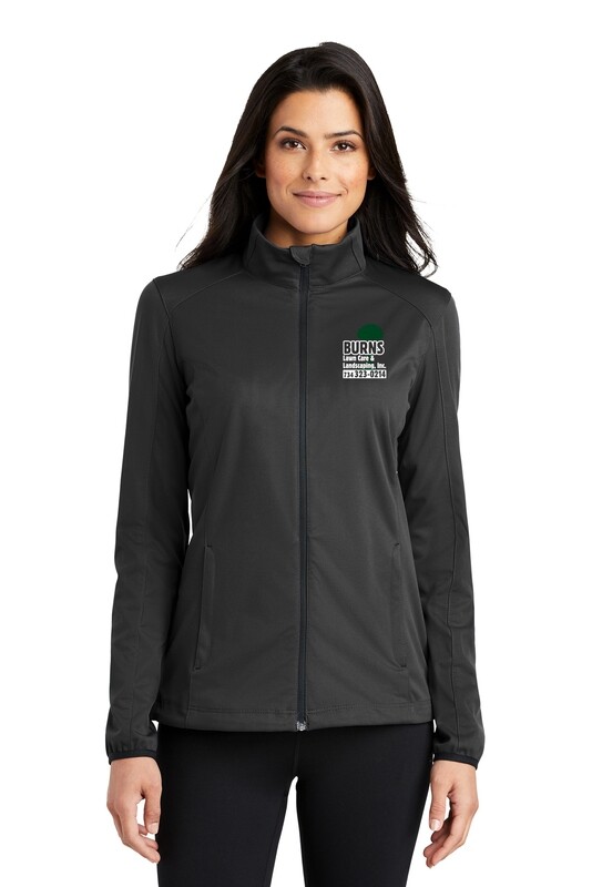 Ladies Soft Shell Jacket (Embroidered)-Black