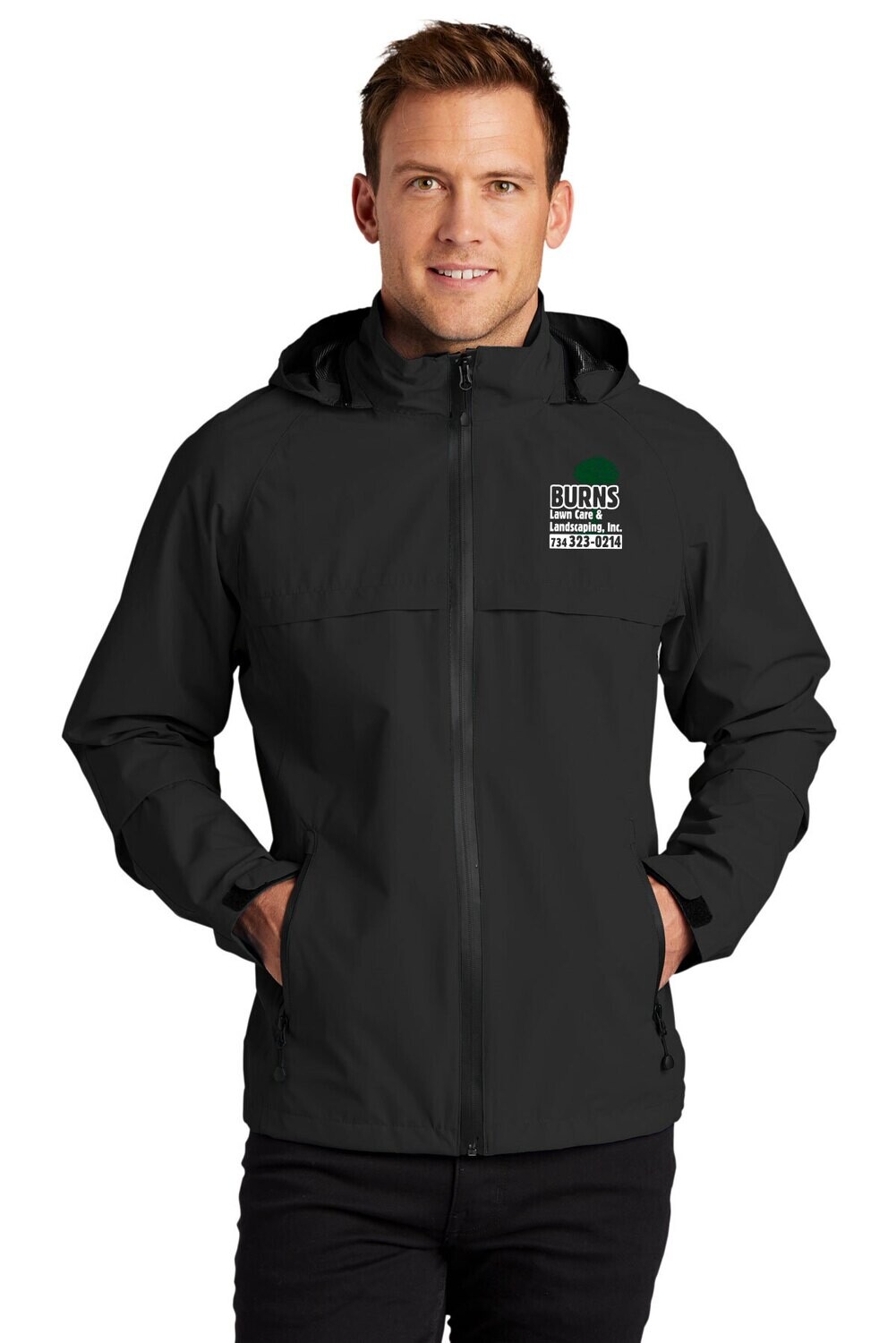 Torrent Waterproof Jacket (Embroidered)-Black, Green Torrent Waterproof Jacket (Embroidered)-Black, Green