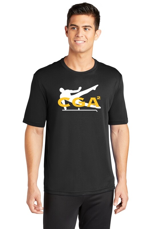 Unisex Short Sleeve Performance Tee-Black Or Grey