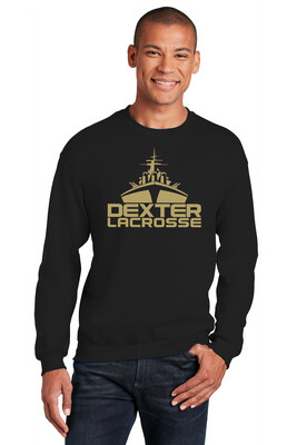 Heavy Blend Crewneck Sweatshirt Black/Grey/Gold