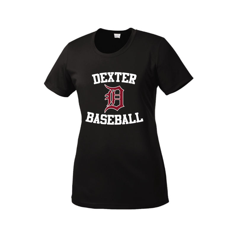 Women's  Performance Tee-Maroon/Black/White