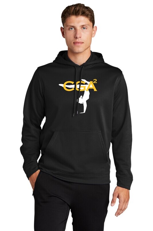Unisex Performance Fleece Hooded Pullover-Black or Dk Grey