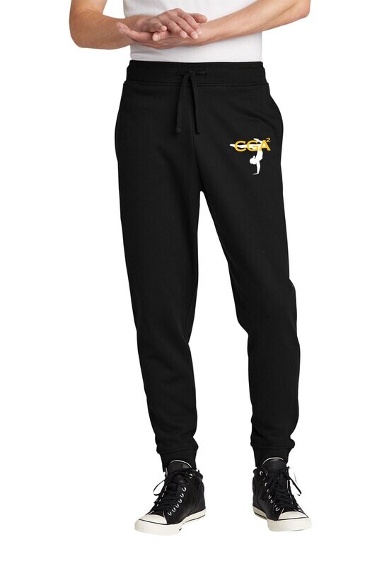 Unisex V.I.T.  Fleece Sweatpant-Black/Dk Heather Grey