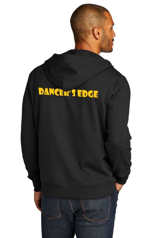 Unisex-Re-Fleece Full-Zip Hoodie (Includes Dancers Edge on back)- Black