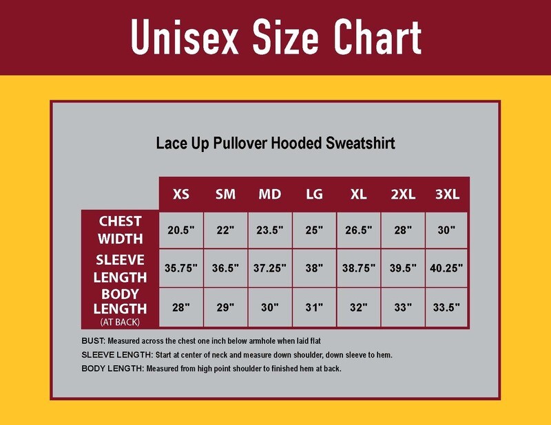 Unisex Lace Up Pullover Hooded Sweatshirt-Black, Red