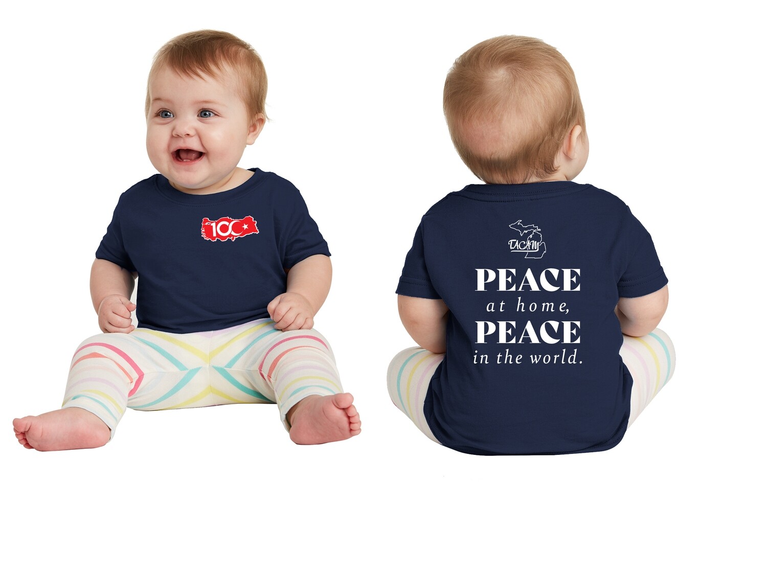 Infant Fine Jersey Tee-Navy/Red/Royal/Athletic Heather/Black