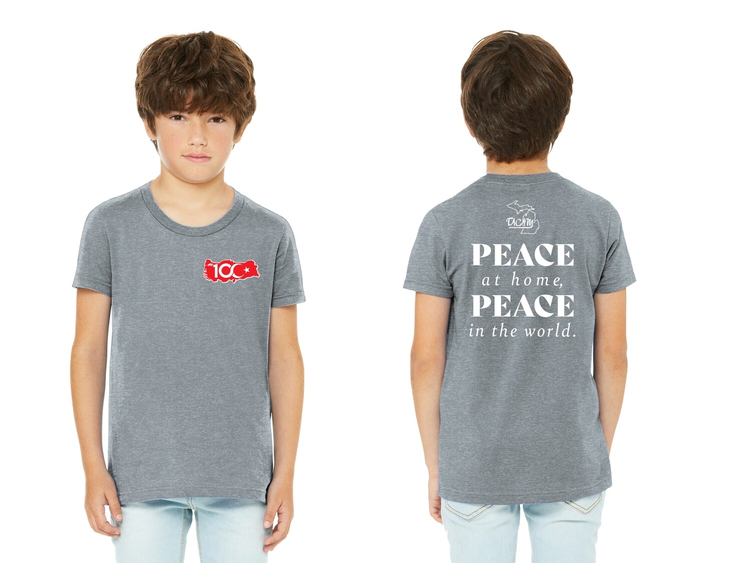 Youth Heather CVC Tee-Athletic Heather