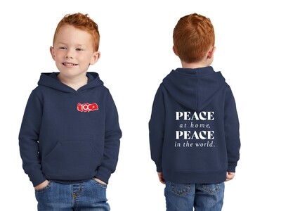 Toddler Core Fleece Pullover Hooded Sweatshirt-Navy/Red/Royal/Ath Heather/Black