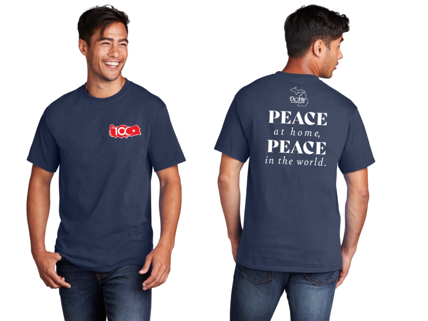 Unisex Core Cotton Tee-Navy/Red/Royal/Ath Grey/Black/White