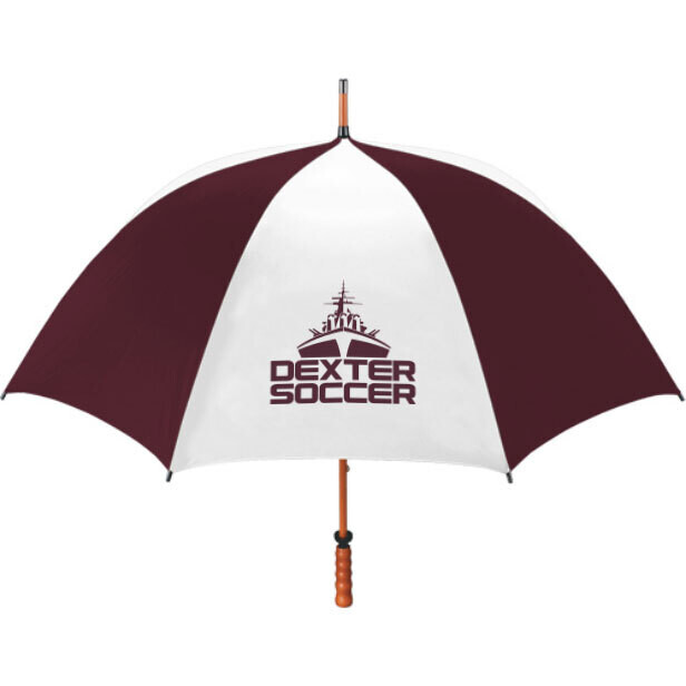 Umbrella- Maroon/White