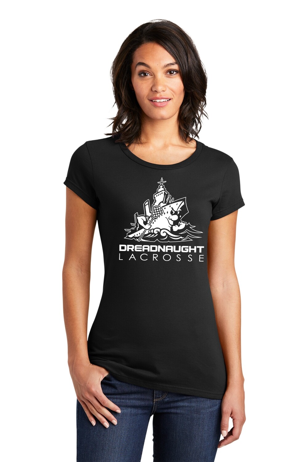 Women’s Fitted Very Important Tee-Black