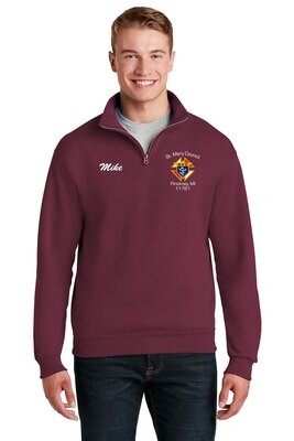 Unisex 1/4-Zip Cadet Collar Sweatshirt