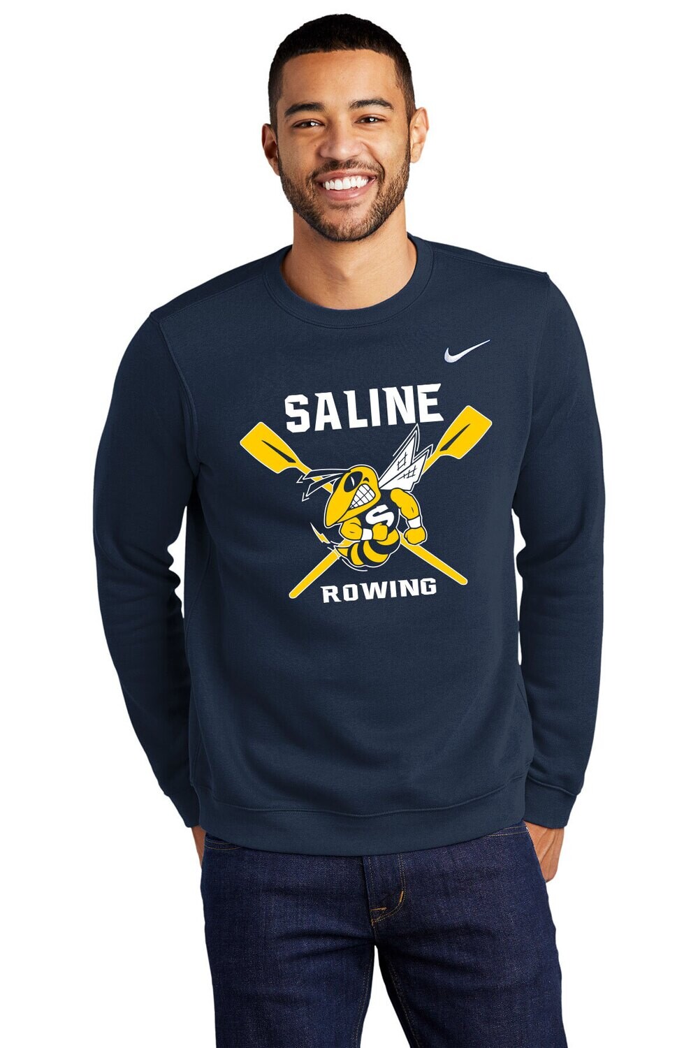 Nike Club Fleece Crew-Navy