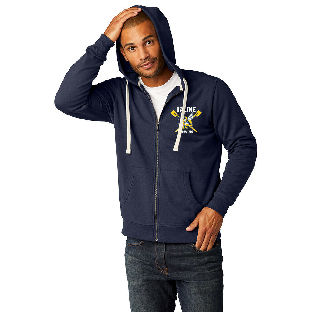 Men's Full-Zip Hoodie-Navy