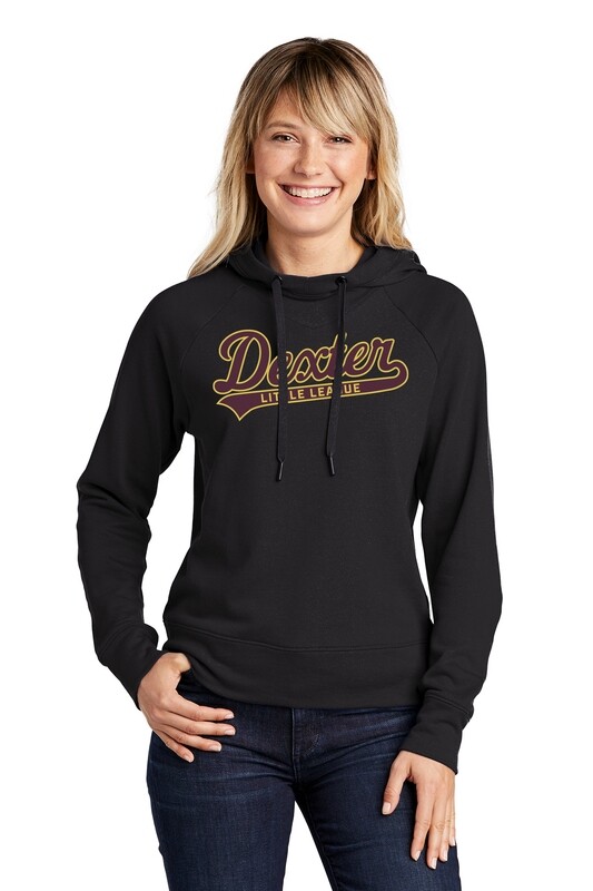 Sport-Tek Women&#39;s Lightweight French Terry Pullover Hoodie- Black