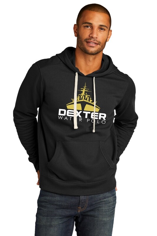 Unisex ReFleece Hoodie - Black/Maroon