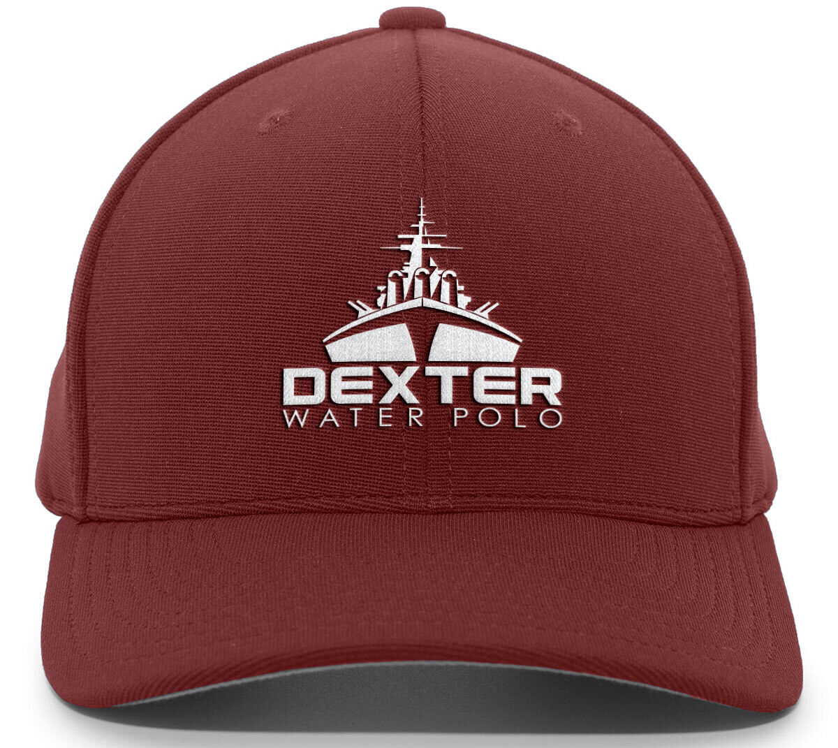 Performance Hook and Loop Adjustable Cap-Maroon/Black