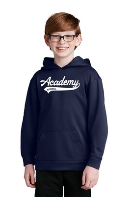 Youth Performance Pullover Hooded Sweatshirt -Navy/Black