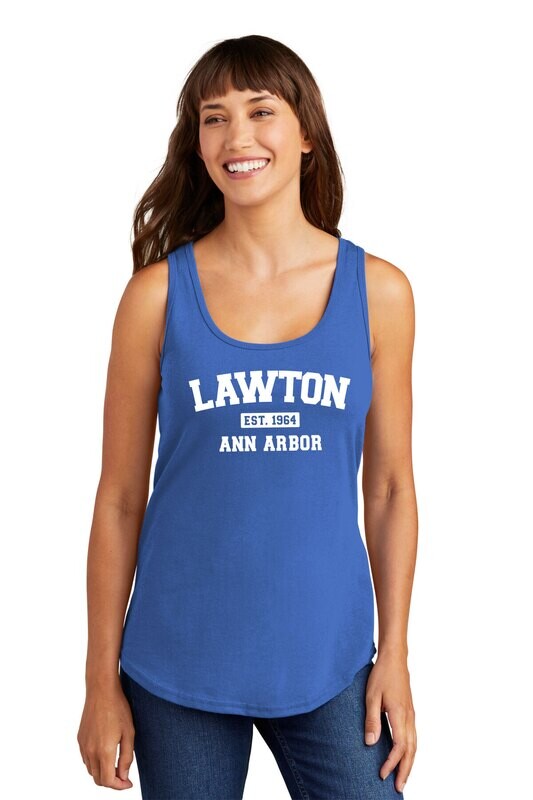 Ladies Core Cotton Tank Top-Royal or Athletic Heather Grey