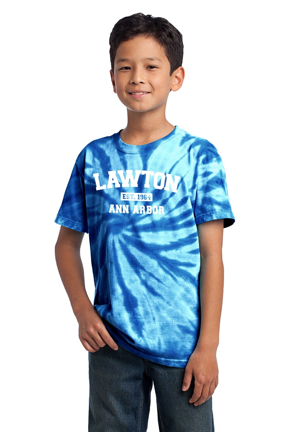 Youth Tie-Dye Tee-Royal