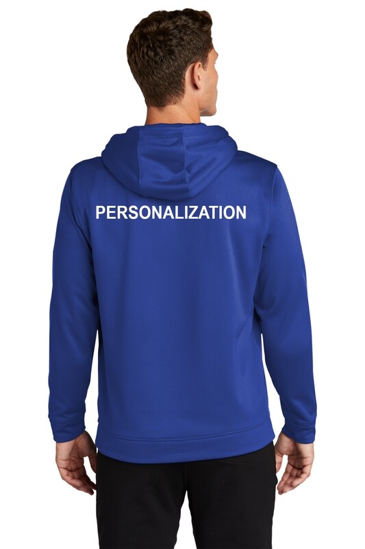 Unisex Performance Fleece Hooded Pullover-Royal