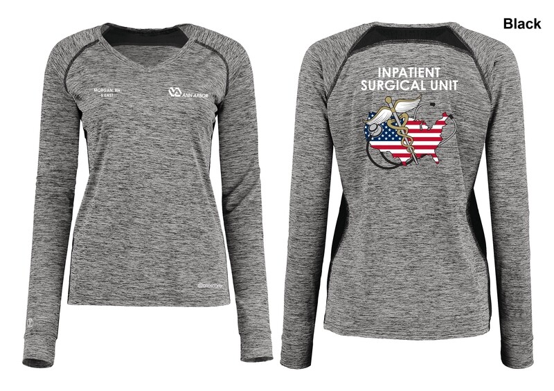 Women's Electrify Coolcore Long Sleeve Tee (STATE LOGO) - Black/Red/Royal/White/Navy Women's Electrify Coolcore Long Sleeve Tee (STATE LOGO) - Black/Red/Royal/White/Navy