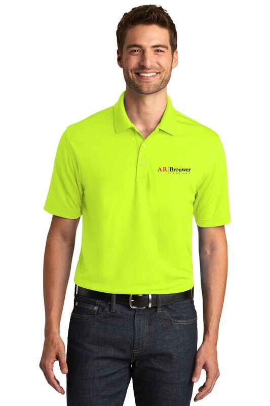Men's UV Micro-Mesh Polo-Safety Yellow